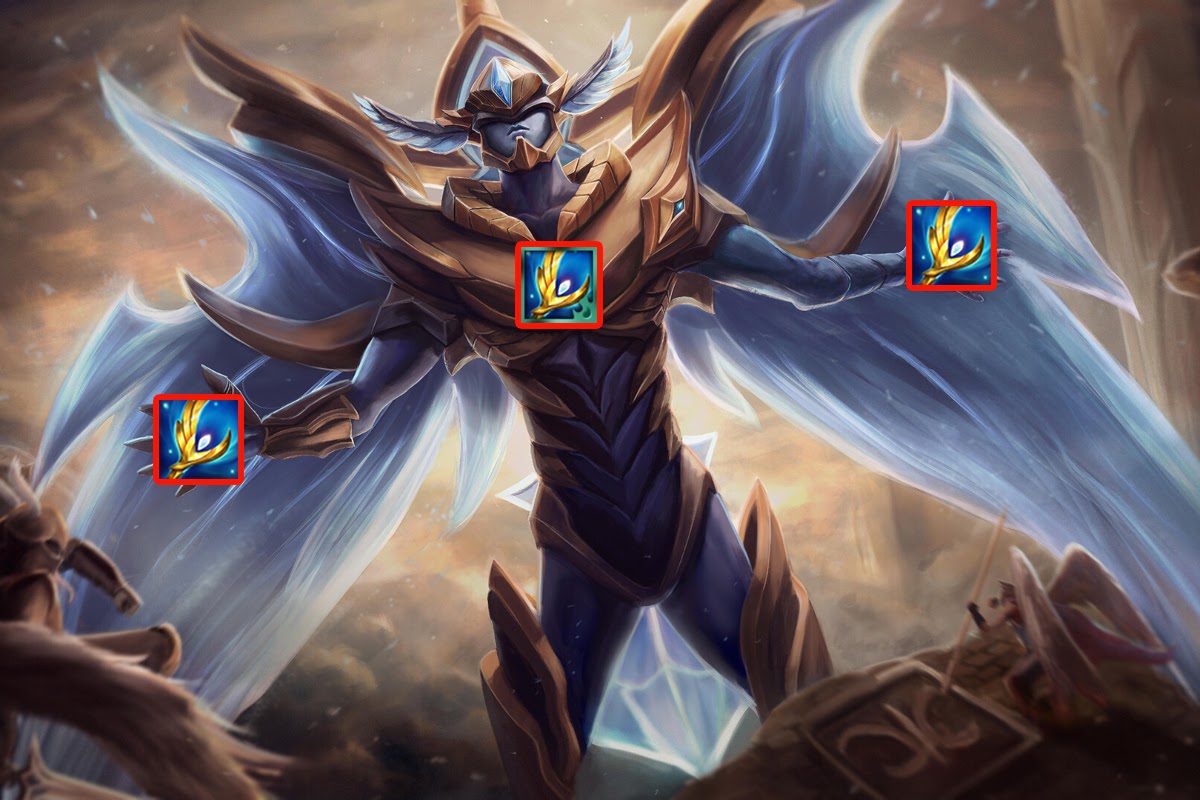 Aatrox 3 Demon Staff with one of them being the Demon Staff