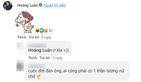 Hoàng Luân just dropped a 'shy smile' emoji after his secret was revealed