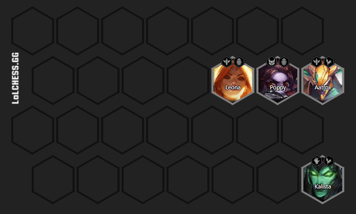 Basic start with Knight and Legionnaire units