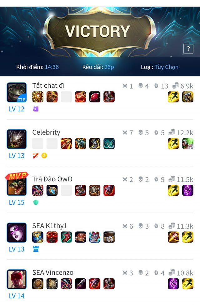 Trà Đào is TH while Tắt chat đi is CBL