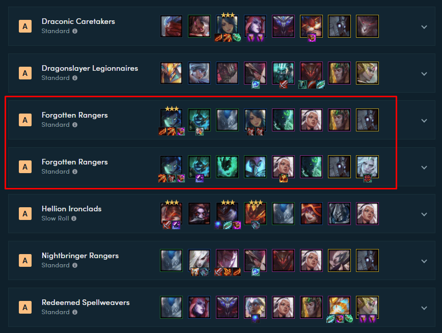 Compositions revolving around Vayne have been pushed out of the top positions in the meta in patch 11.10