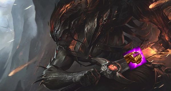 Yasuo deals incredible burst damage with Gauntlet of Strength (both standard and Dark)
