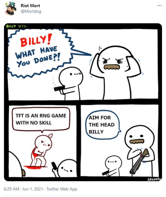 The content implies that TFT is not a purely luck-based game