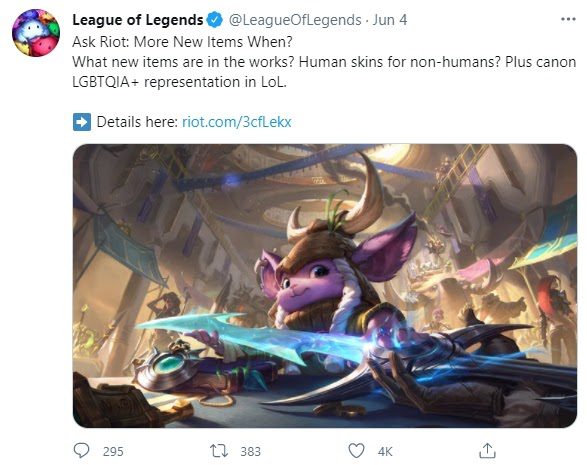 Riot's concept for skins aimed at non-human champions