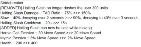 Riot's adjustments to the Reaction Hammer
