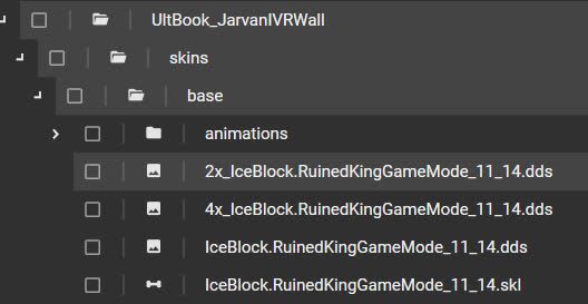 Files regarding the Ruined King event, including a new game mode