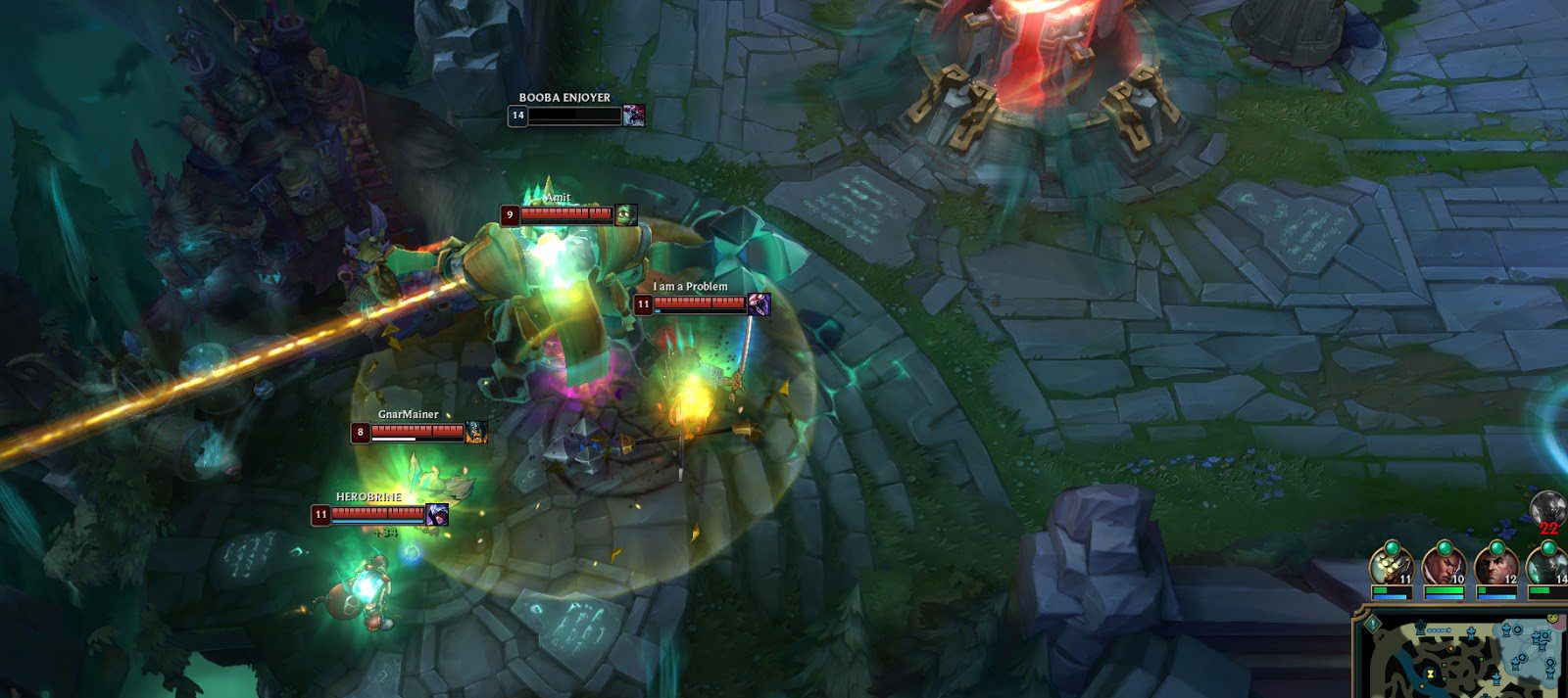 He can tank the entire blood pool without being taken down