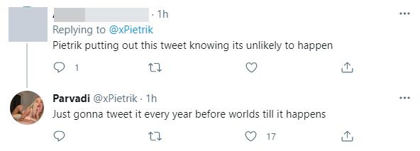 Many fans think she knows this cannot happen, hence the tweet