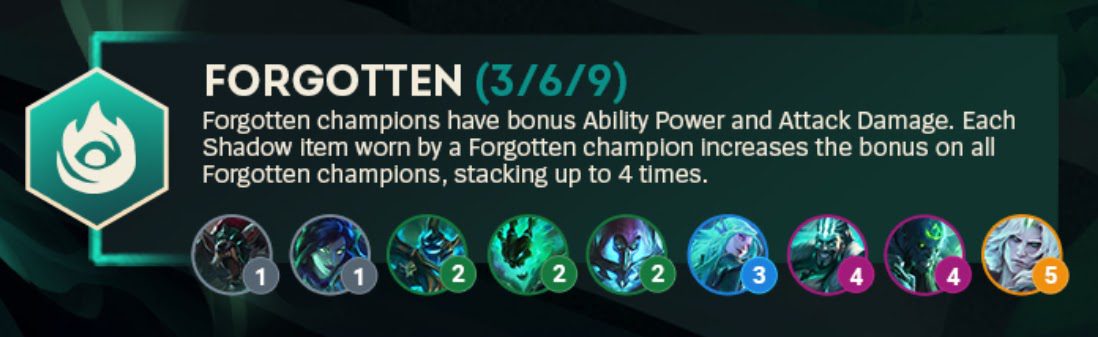 Shadow Isles is a Trait abundant in damage but quite fragile