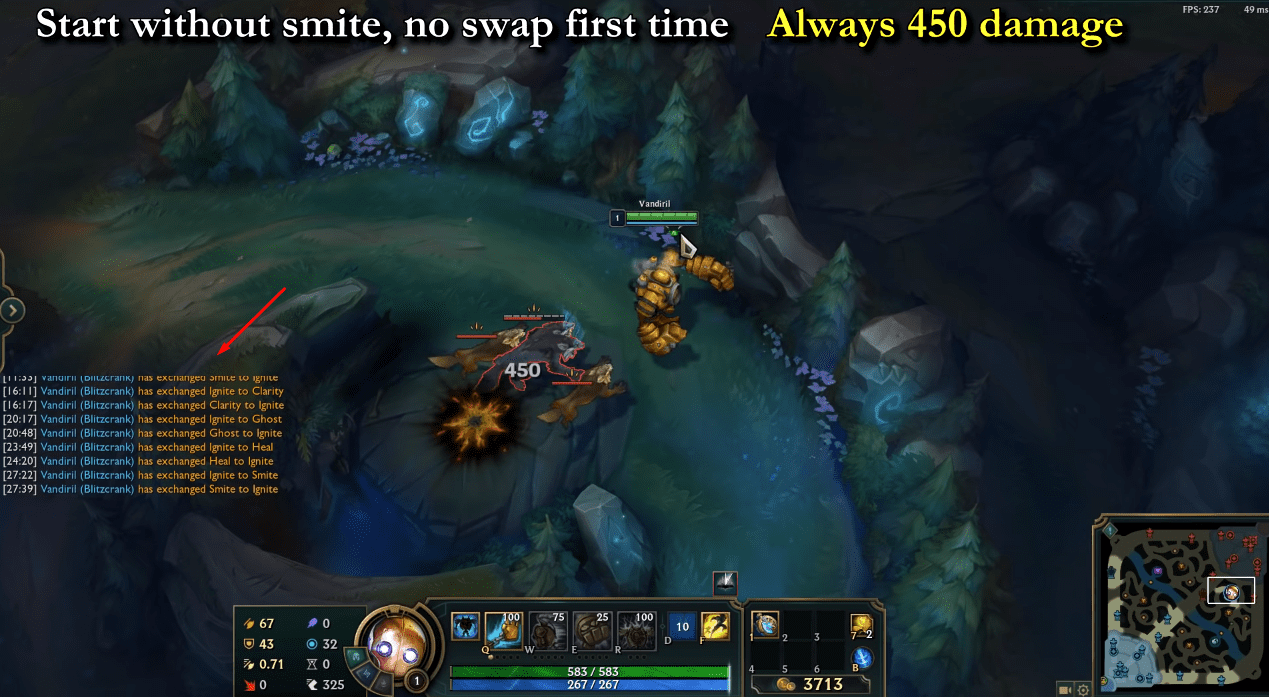 If you follow Riot's description, you won't get the enhanced damage from Smite.