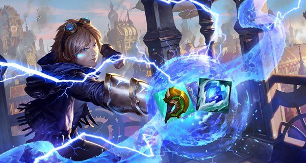 Divine Sunderer and Iceborne Gauntlet allow Ezreal to deal strong damage while being very hard to take down