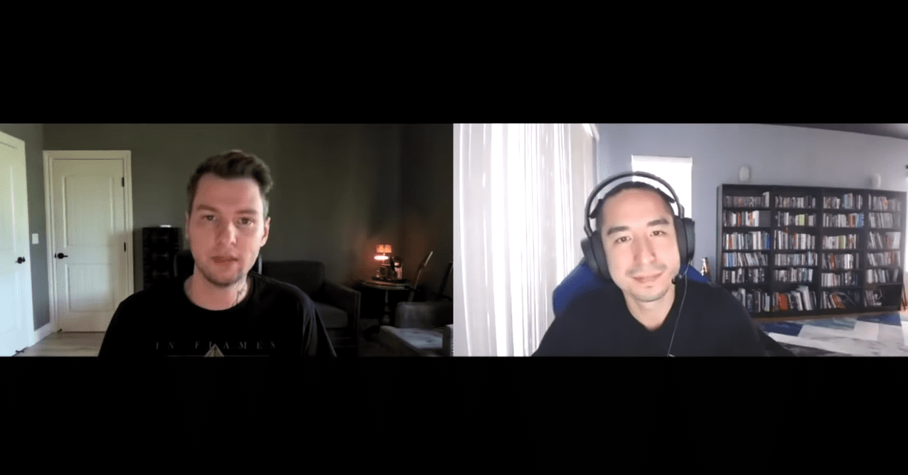 Both co-founders of the Arcane project filmed the video from home