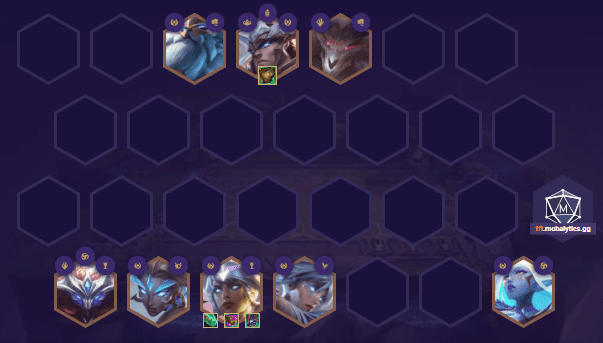 Complete Divine - Evil God composition at level 8