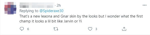 That's a new skin for Leona, Gnar but I wonder who the first champion is, looks quite like Jarvan or Vi