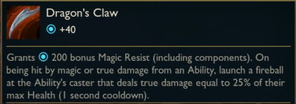 Dragon Claw in Season 5.5 will add a significant amount of damage to the opponent's backline
