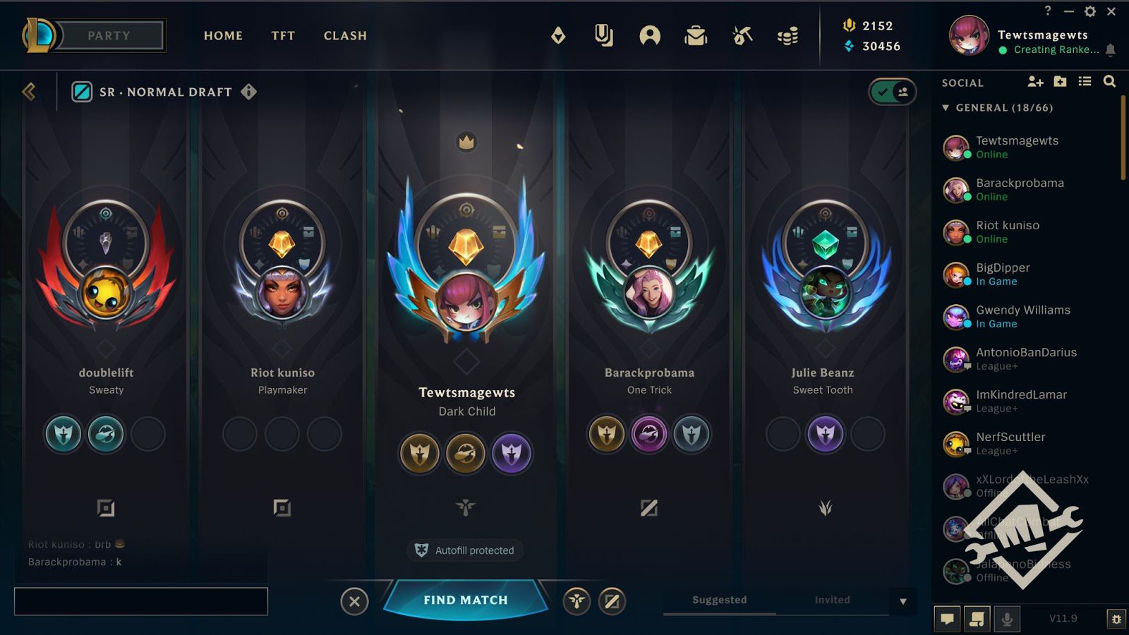 The new team interface and queue will be clearer and more prominent for each gamer