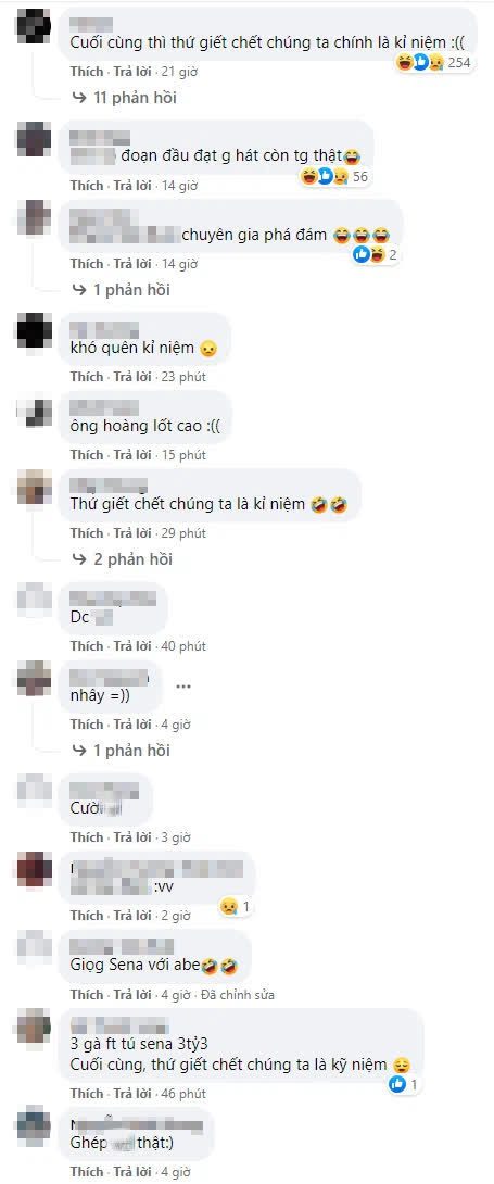 A series of comments from netizens recalling the memories of when Teacher Ba used to duet with Tú Sena