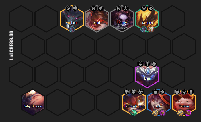 Complete 5 Demon composition in the late game