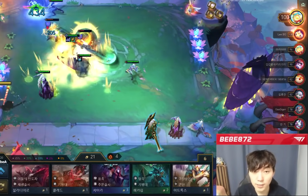 Bebe872 does everything he can to make his strongest unit Vladimir deal maximum damage