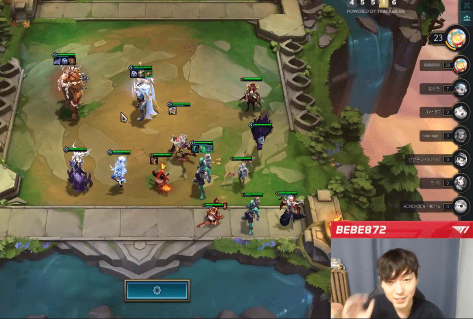 An example of a composition using many 5-cost champions at level 9
