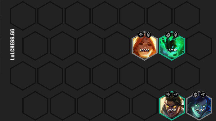 You should start with a basic setup of 2 Knights and 2 Archers