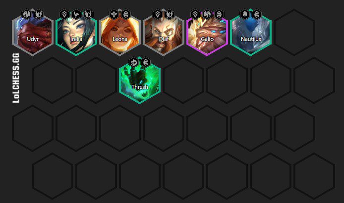 If you can't purchase Galio, you can replace him with Poppy to reach 4 Knights