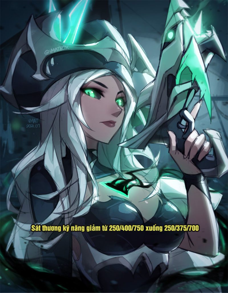 This nerf significantly affects Miss Fortune's damage output in the mid-game