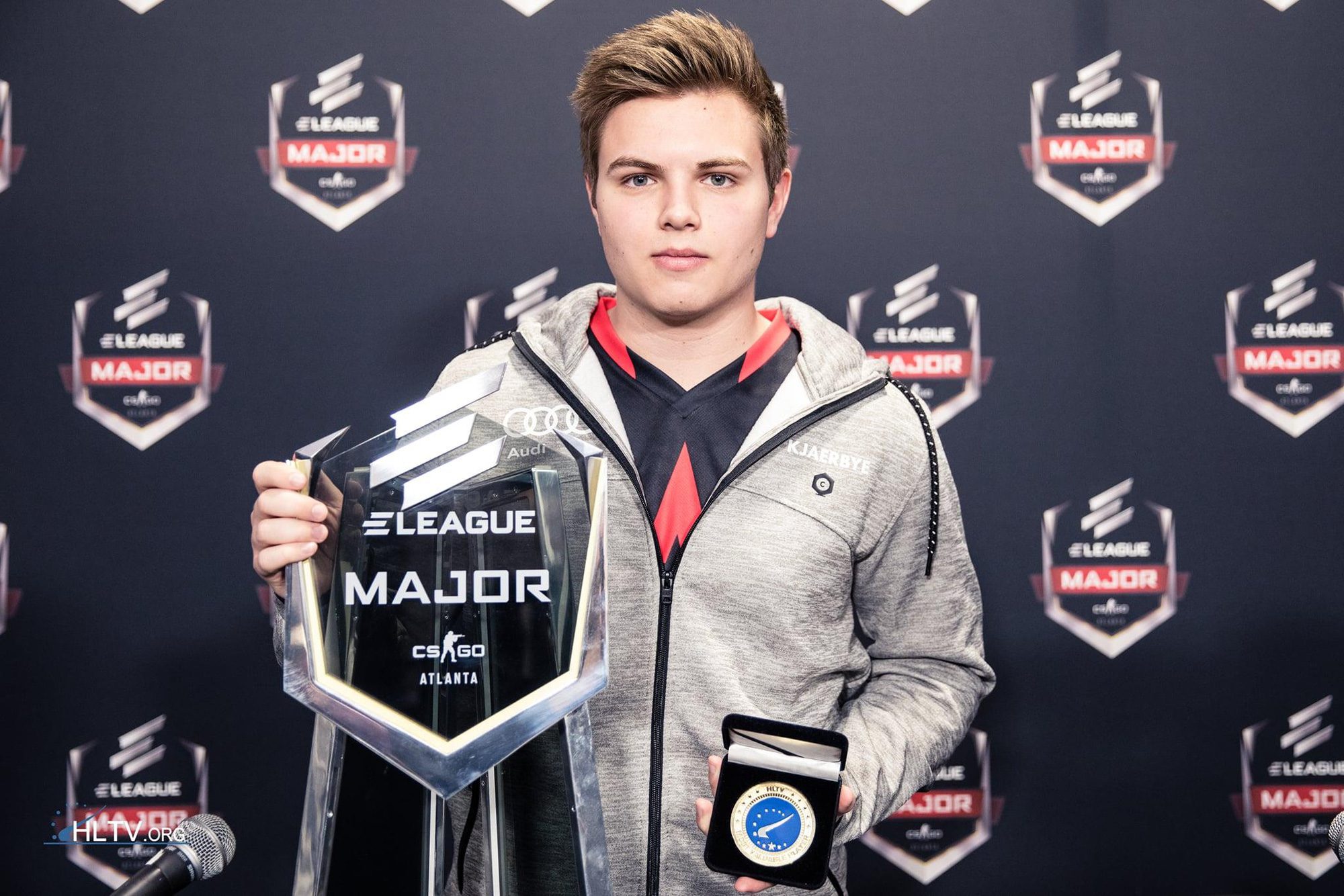 Kjaerbye became the MVP at a Major at just 18 years old