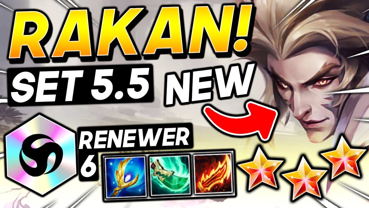 Using Rakan (a 3 gold unit) will completely change the gameplay of the Recreation team