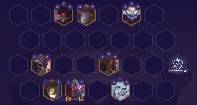The complete Assassin composition at level 8