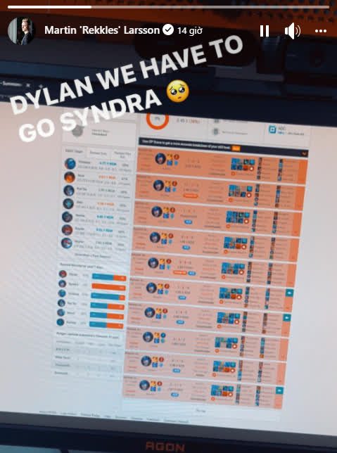 Even Rekkles himself is disheartened to post this losing streak on his Facebook story.
