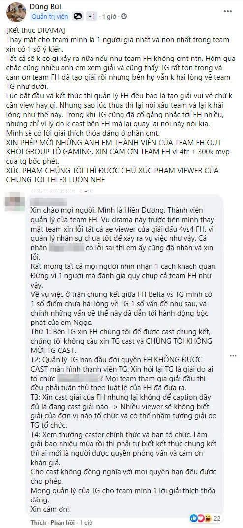 Dũng Bùi (TG Stillness) shares about the 4 issues the FH manager is debating