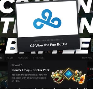 One of the rewards from the Riot Esports Network app will be the emotes of the teams