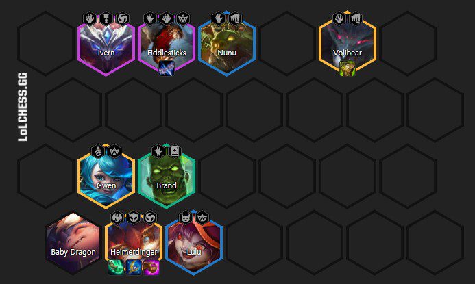The Undead composition combined with Heimerdinger as the main carry