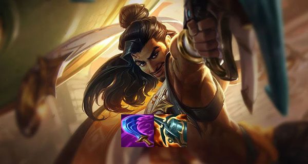 The combination of the Purple Blade and Kraken Slayer provides Akshan with a significant power spike in the mid-game