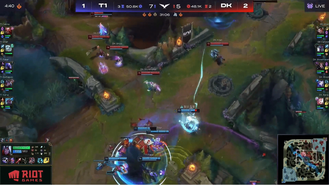 Faker in action
