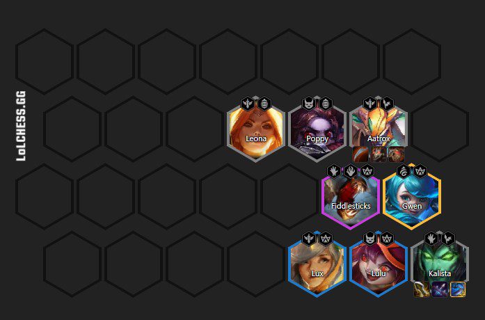 Complete the team with Gwen and Fiddlesticks at level 8