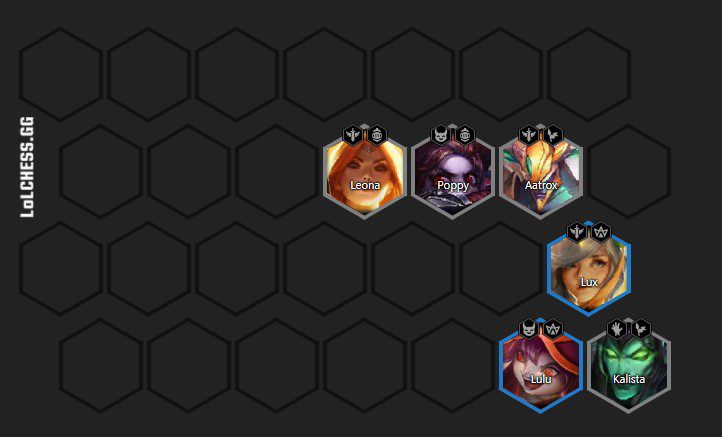 At level 6, players should add Lulu and Lux to provide magic resistance for the Mysterious team composition