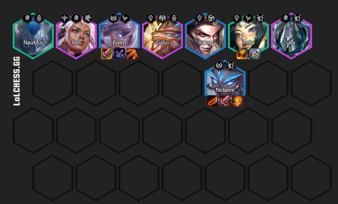 Carries like Riven are shining in the Armor composition, not Legion
