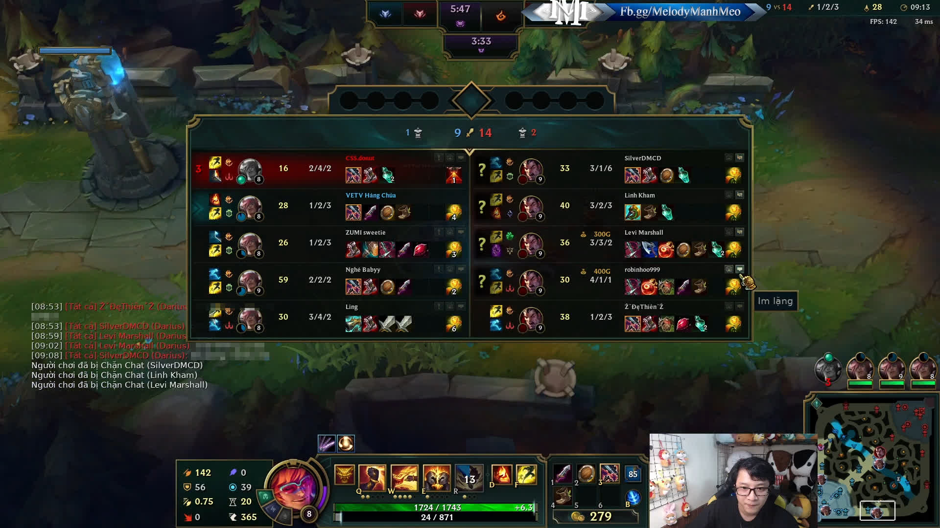 Đức Mạnh mutes immediately upon seeing signs of excessive behavior from the opponents