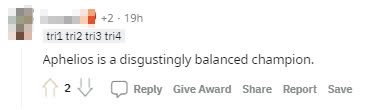 Aphelios is indeed a 'balanced' champion