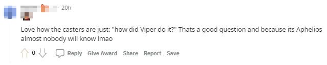I love how casters ask, 'How could Viper do that?'. It's a great question, but simply, it's just Aphelios