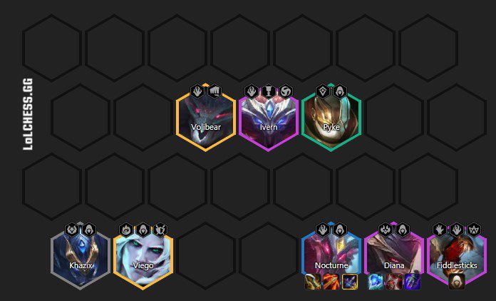 An example of how to arrange the Assassin formation that players can refer to