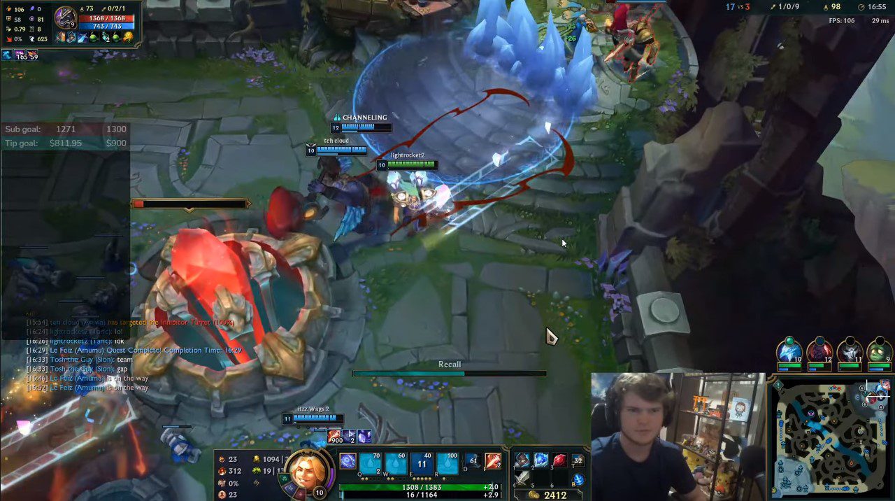 Lightrocket2 won a ranked match with Taric in the jungle after just 26 minutes