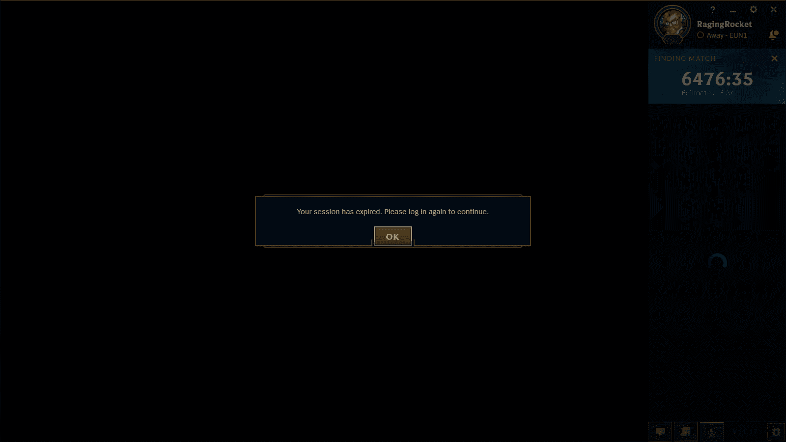 The maximum queue time this player discovered was 6476 minutes 35 seconds