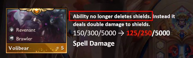 The changes significantly reduce Volibear's value from Riot