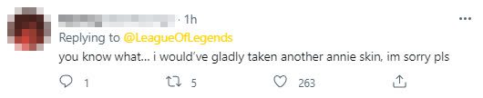 You know... I would be happy to take another skin for Annie, sorry