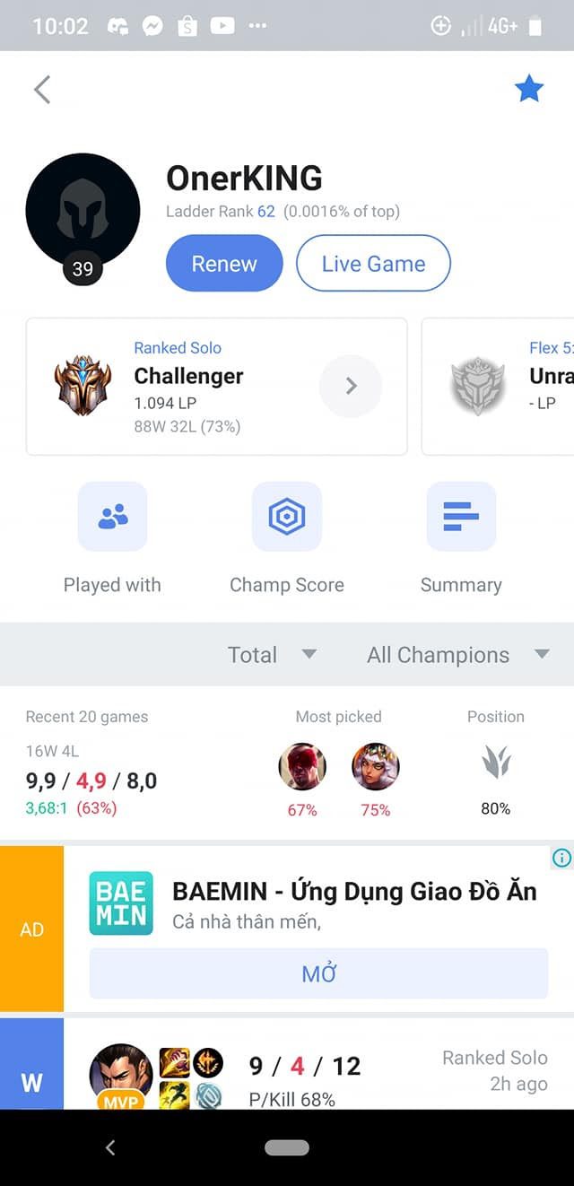 T1's Oner actively climbing ranks