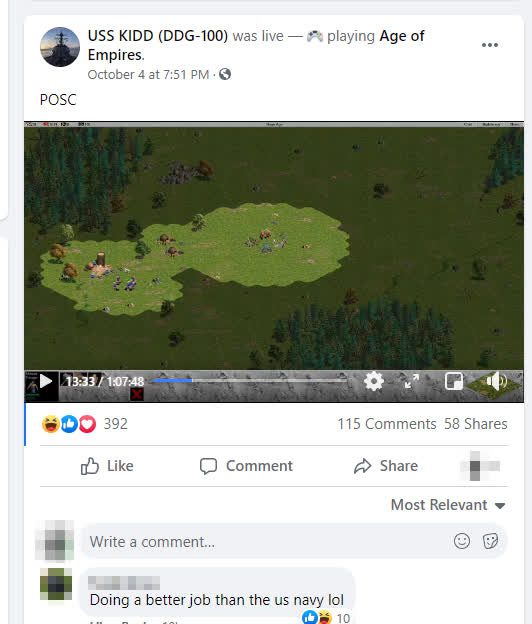 Better at gaming than the US Navy
