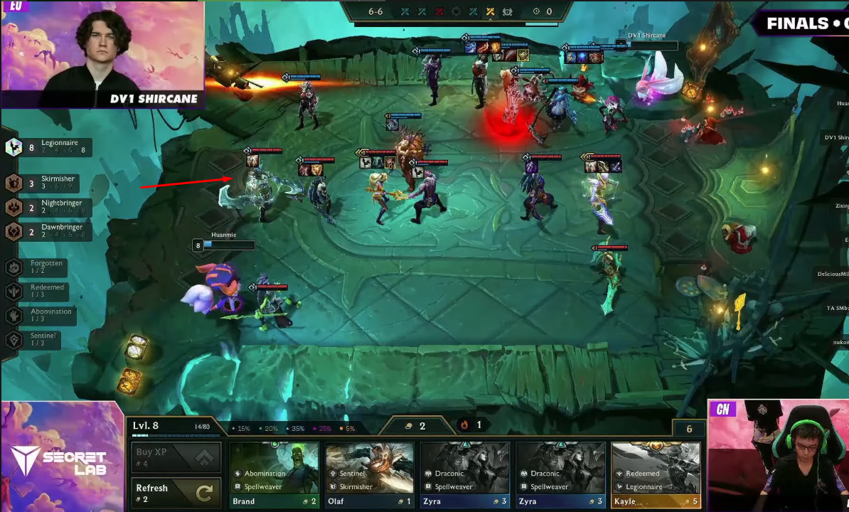 Player Huanmei became the champion of the TFT World Championship: Reckoning by placing Draven in the front line